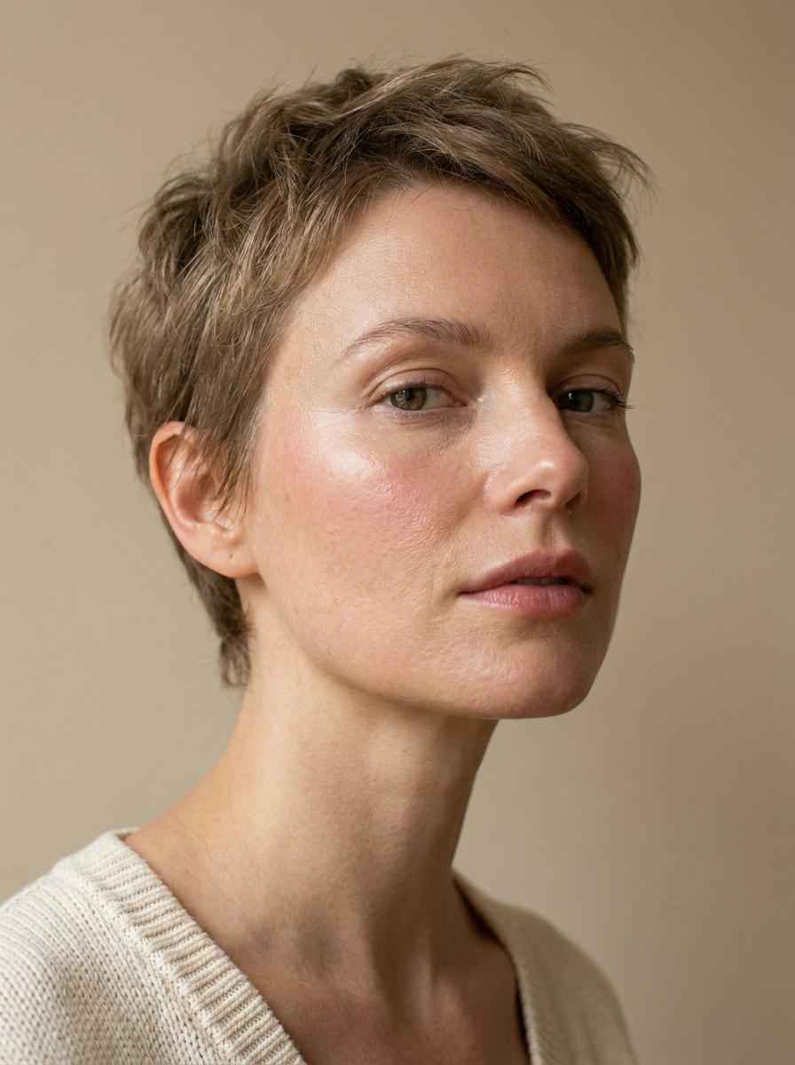 Soft Crop mit natürlicher Struktur – moderne Frisur für kurze Haare